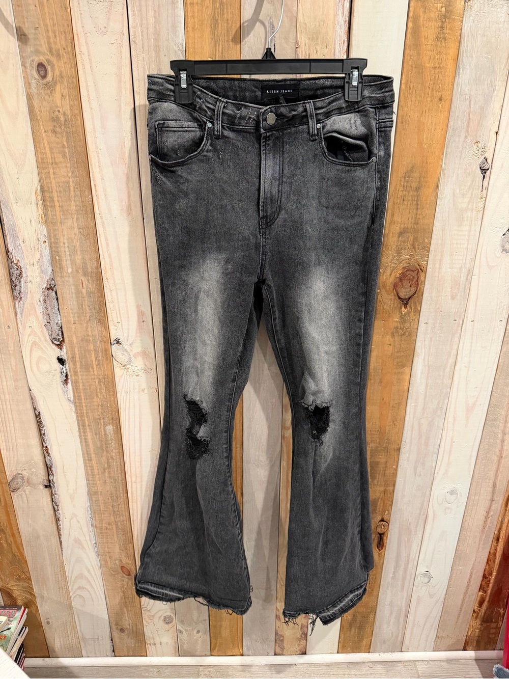 Risen Black Flare Jeans size 11/30